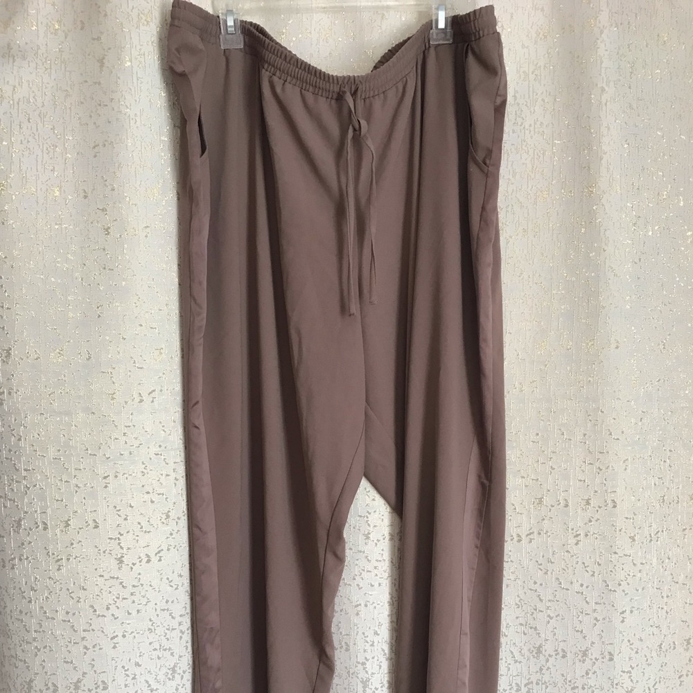 Lane Bryant tan drawstring pants, 22/24